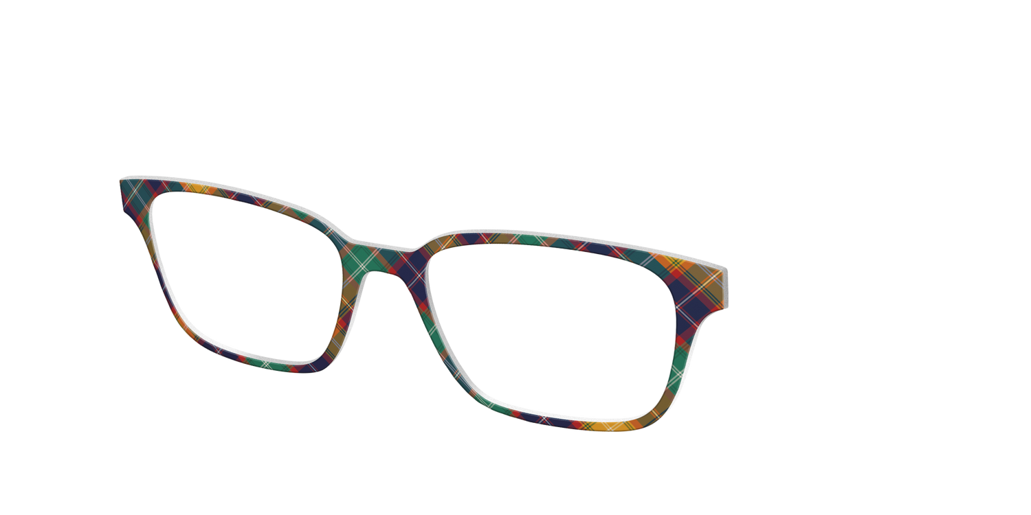 The Collegiate Plaid - Angle Top Image - Pair Eyewear