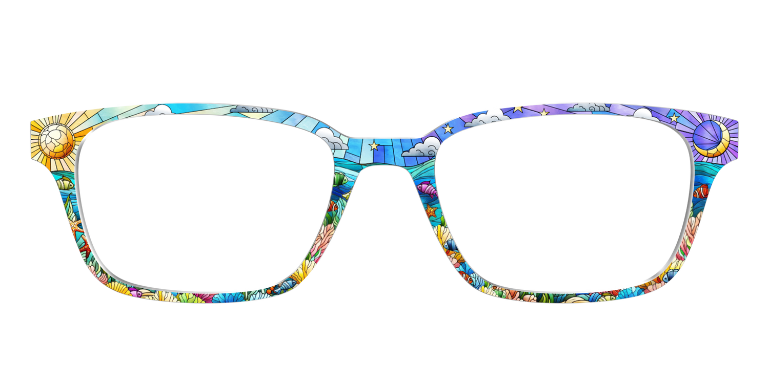 The Coral Reef Stained Glass - Front Top Image - Pair Eyewear