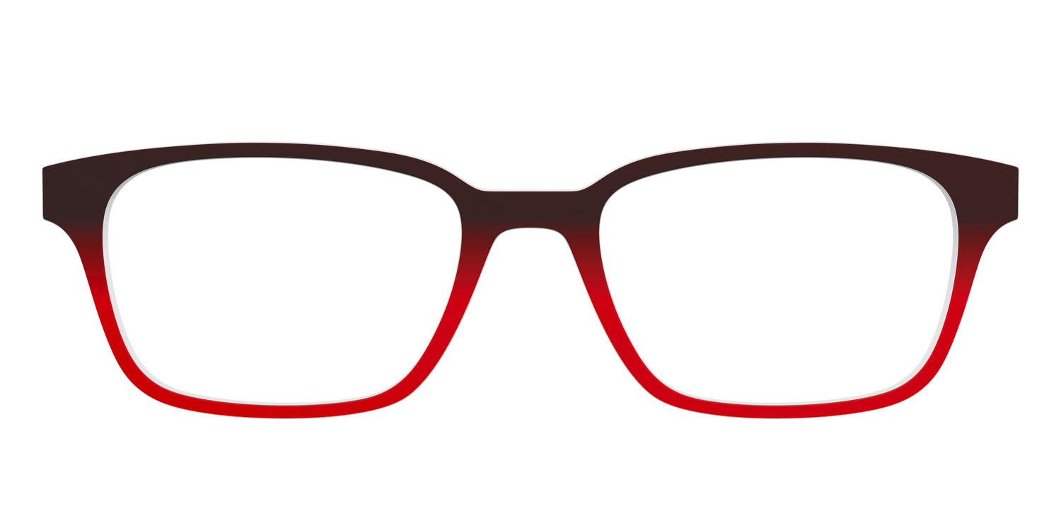 The Currant to Scarlet Red Gradient - Front Top Image - Pair Eyewear