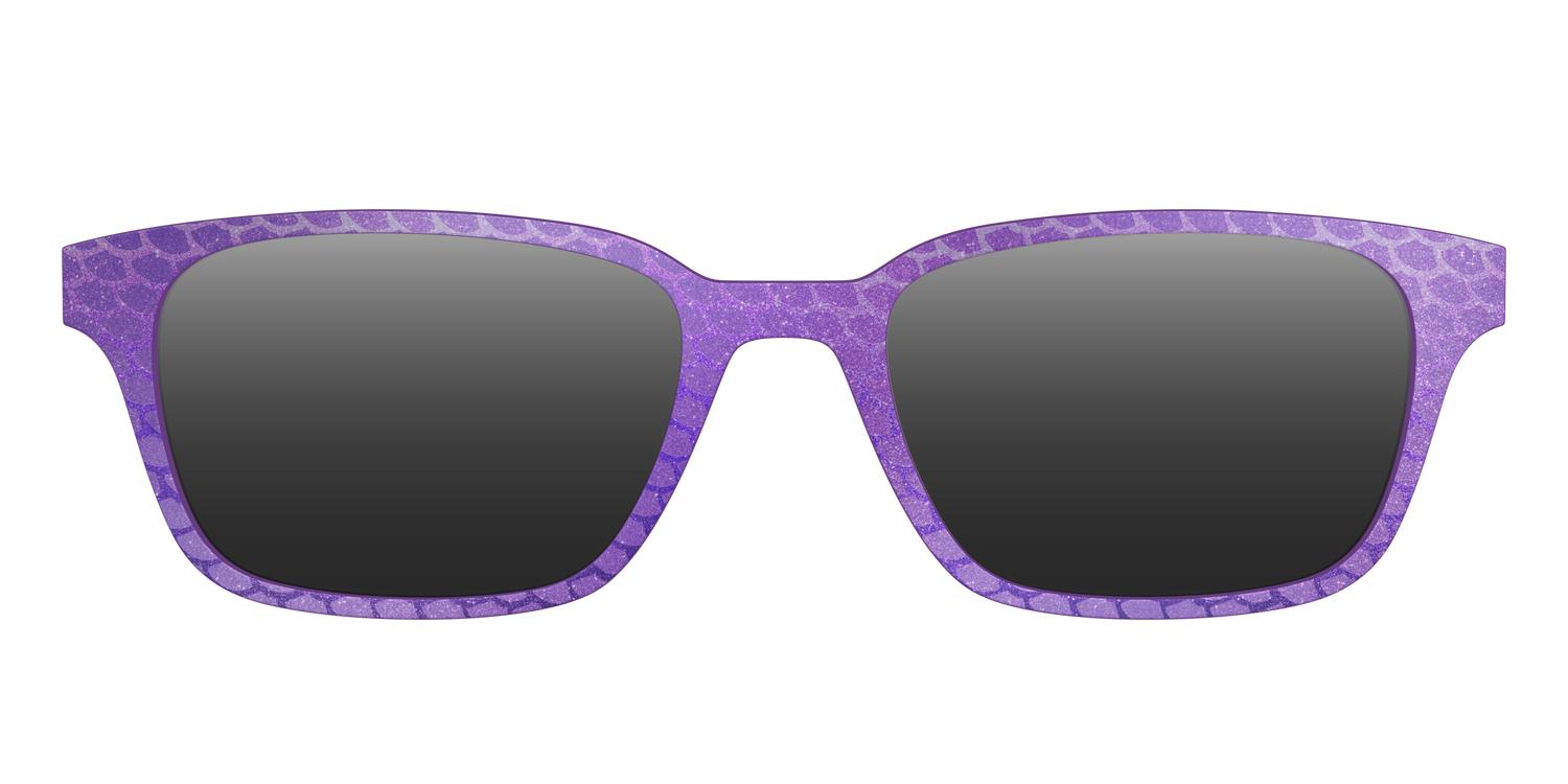 The Polarized Deep Purple Scales Sun Top - Front Top Image - Pair Eyewear