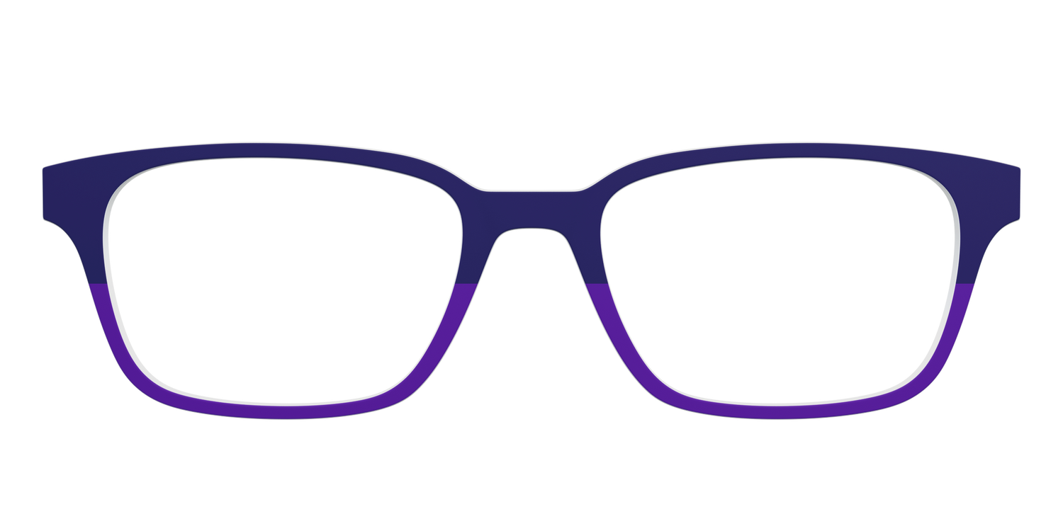 The Eggplant & Grape Split - Front Top Image - Pair Eyewear