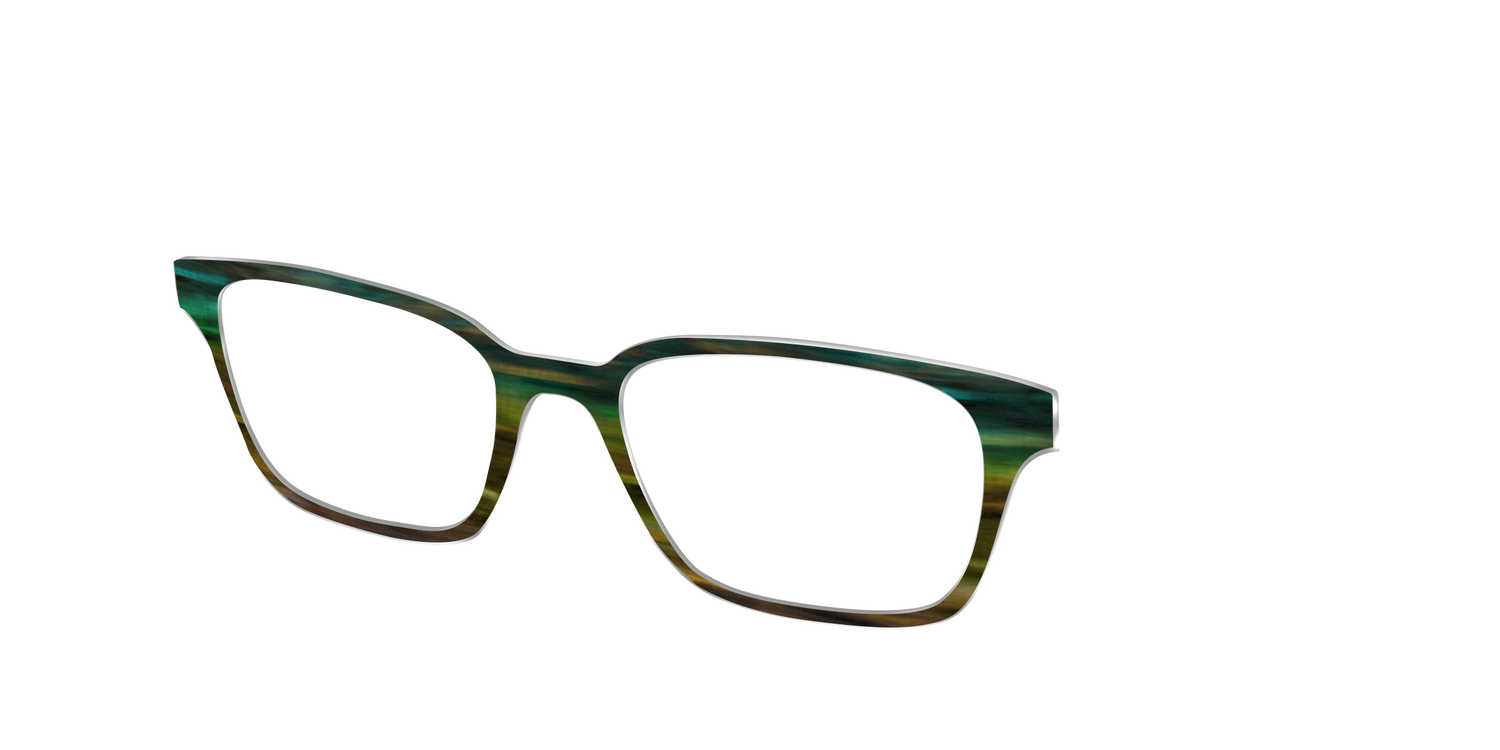 The Emerald Gradient Horn - Angle Top Image - Pair Eyewear