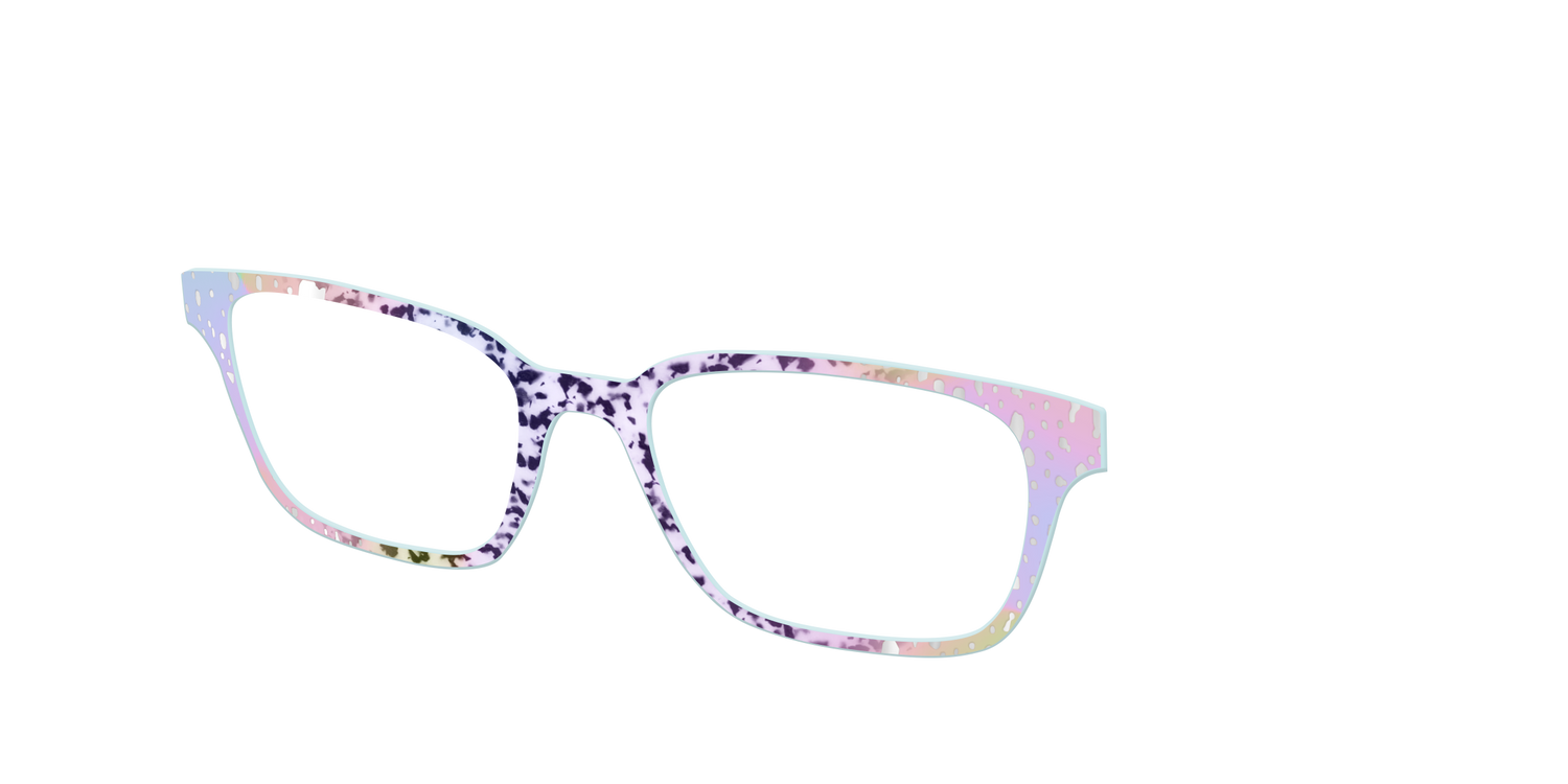 The Fairy Spots with Silver Foil - Angle Top Image - Pair Eyewear
