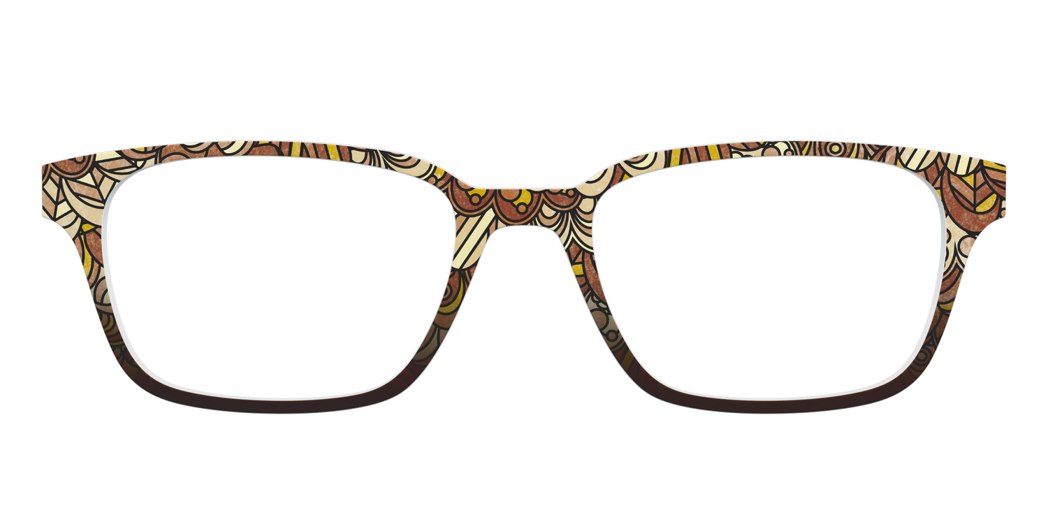 The Feathers Stained Glass - Front Top Image - Pair Eyewear