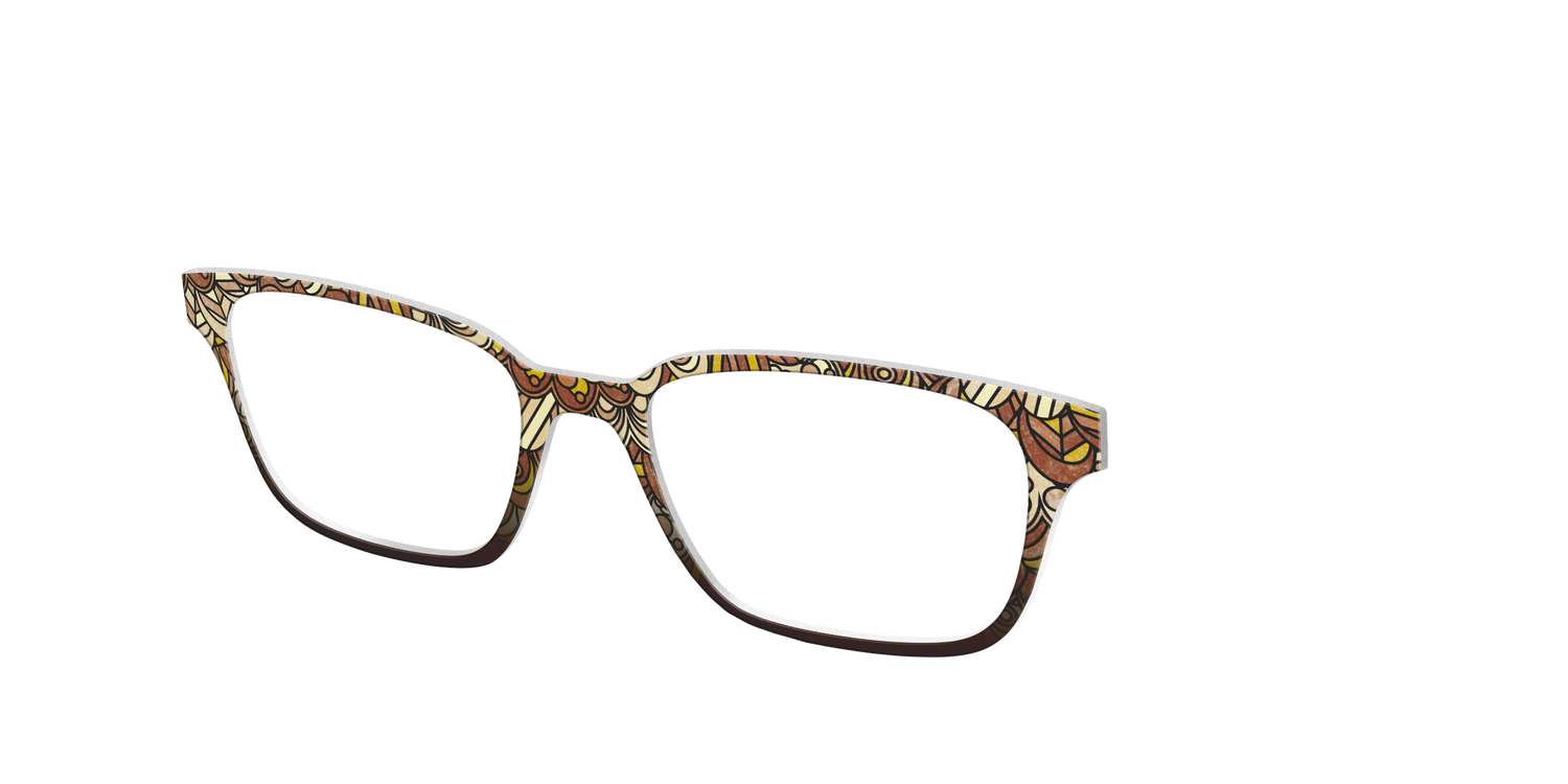 The Feathers Stained Glass - Angle Top Image - Pair Eyewear