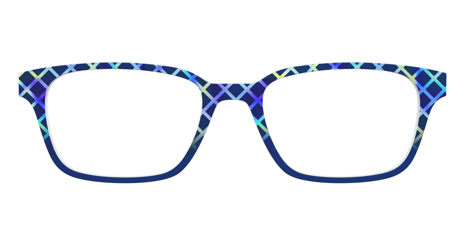 The Frozen Gradient Plaid - Front Top Image - Pair Eyewear