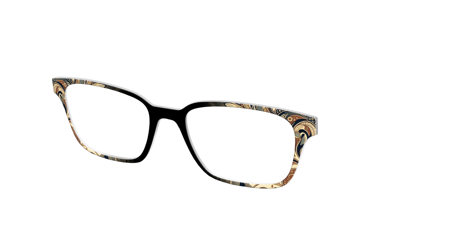 The Grand Paisley - Angle Top Image - Pair Eyewear