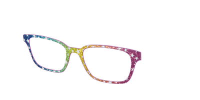 The Iridescent Rainbow Stars - Angle Top Thumbnail - Pair Eyewear