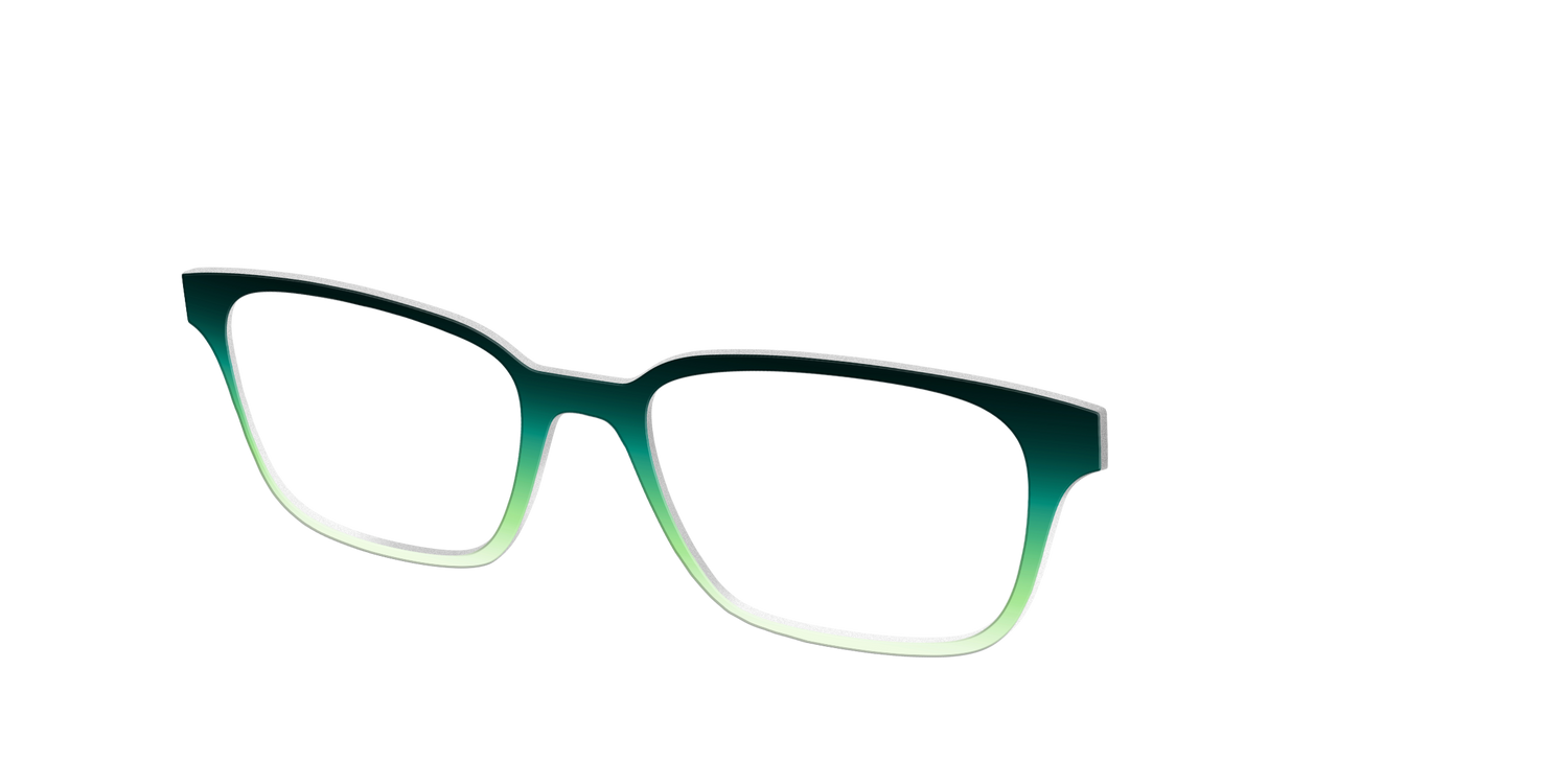 The Jade to Chartreuse Gradient - Angle Top Image - Pair Eyewear