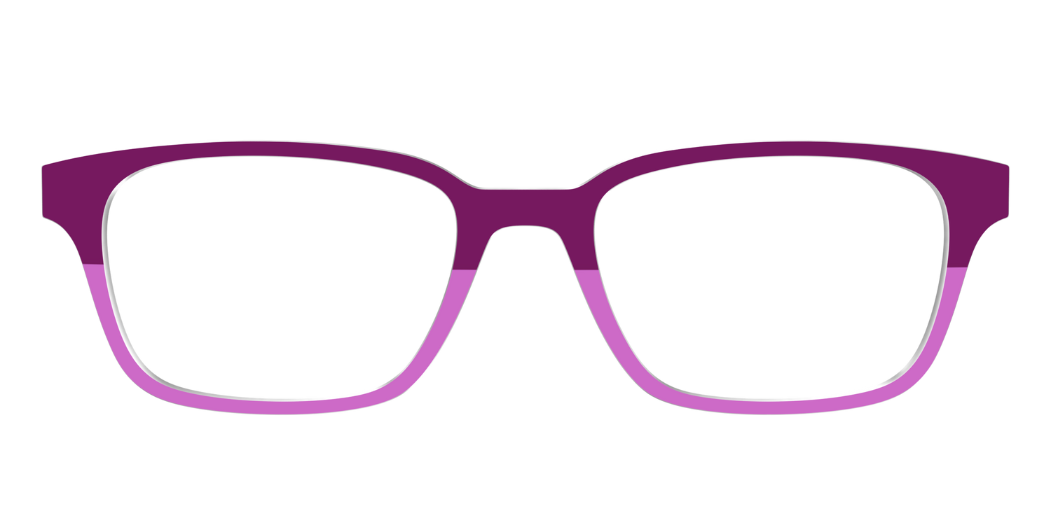 The Mulberry & Orchid Split - Front Top Image - Pair Eyewear