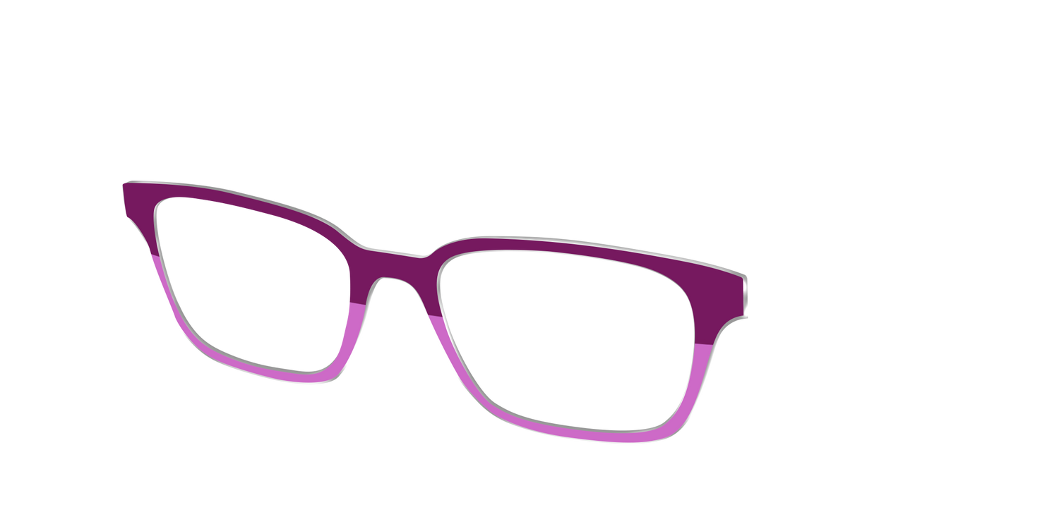 The Mulberry & Orchid Split - Angle Top Image - Pair Eyewear