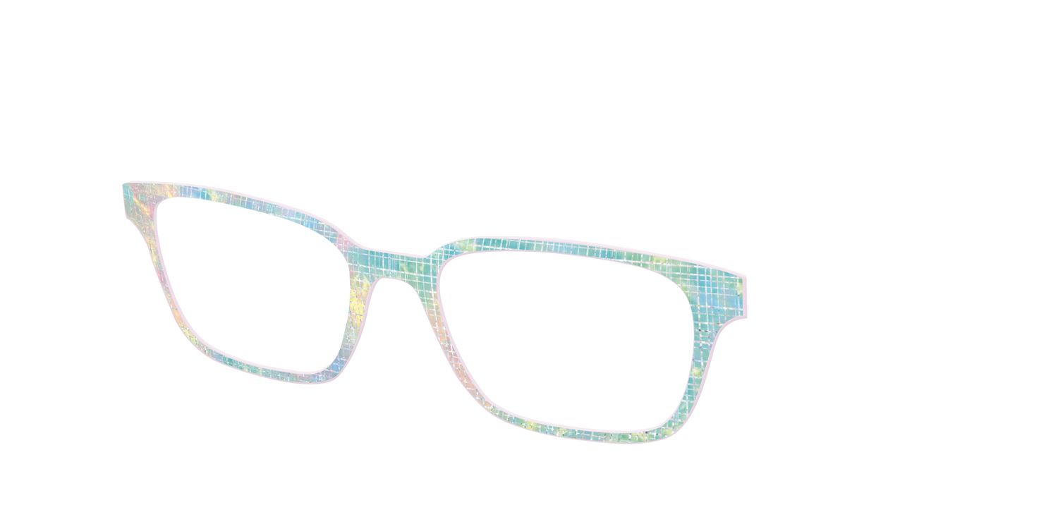 The Pastel Gradient with Holographic Hatching - Angle Top Image - Pair Eyewear