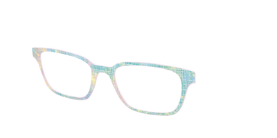 The Pastel Gradient with Holographic Hatching - Angle Top Thumbnail - Pair Eyewear