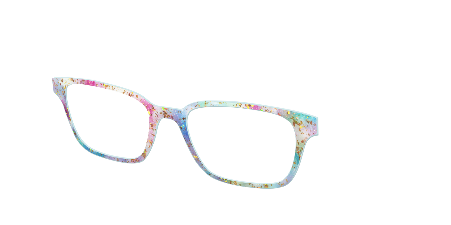 The Pixie Bokeh with Gold Flakes - Angle Top Image - Pair Eyewear