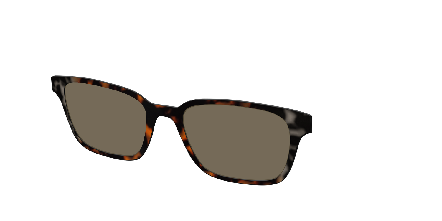 The Polarized Gray & Amber Tortoise Sun Top - Angle Top Image - Pair Eyewear