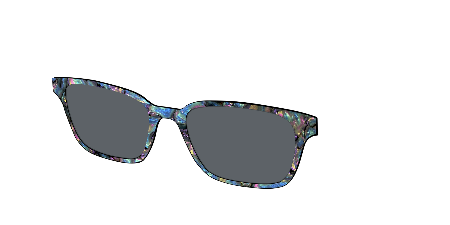 The Polarized Midnight Abalone Sun Top - Angle Top Image - Pair Eyewear