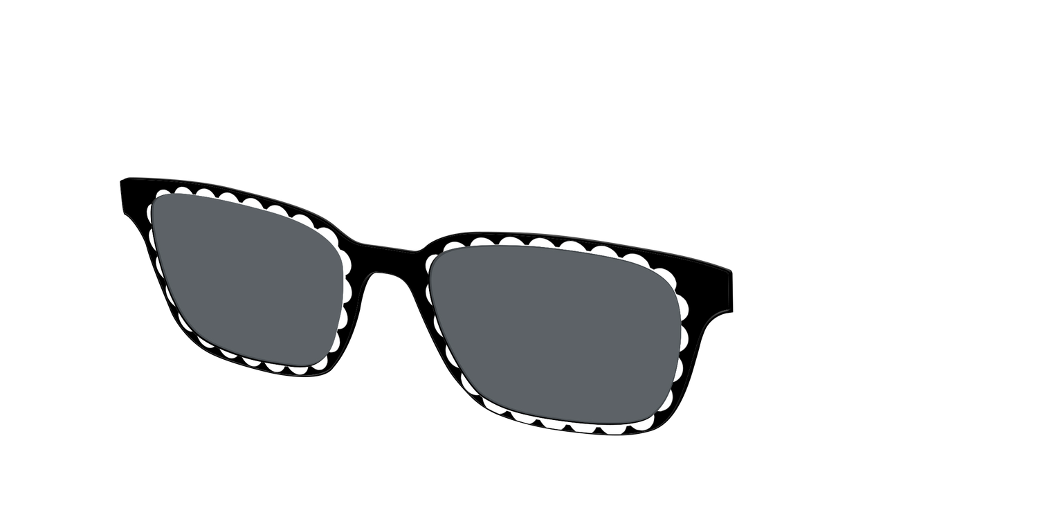 The Polarized Stylish Daisy Sun Top - Angle Top Image - Pair Eyewear