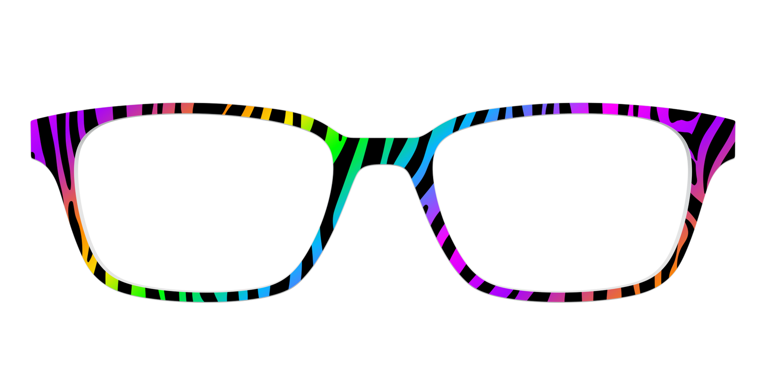 The Prismatic Zebra - Front Top Image - Pair Eyewear