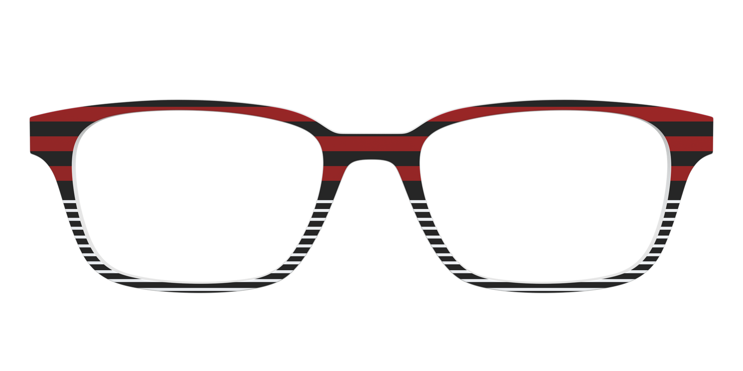 The Punk Stripes Split - Front Top Image - Pair Eyewear
