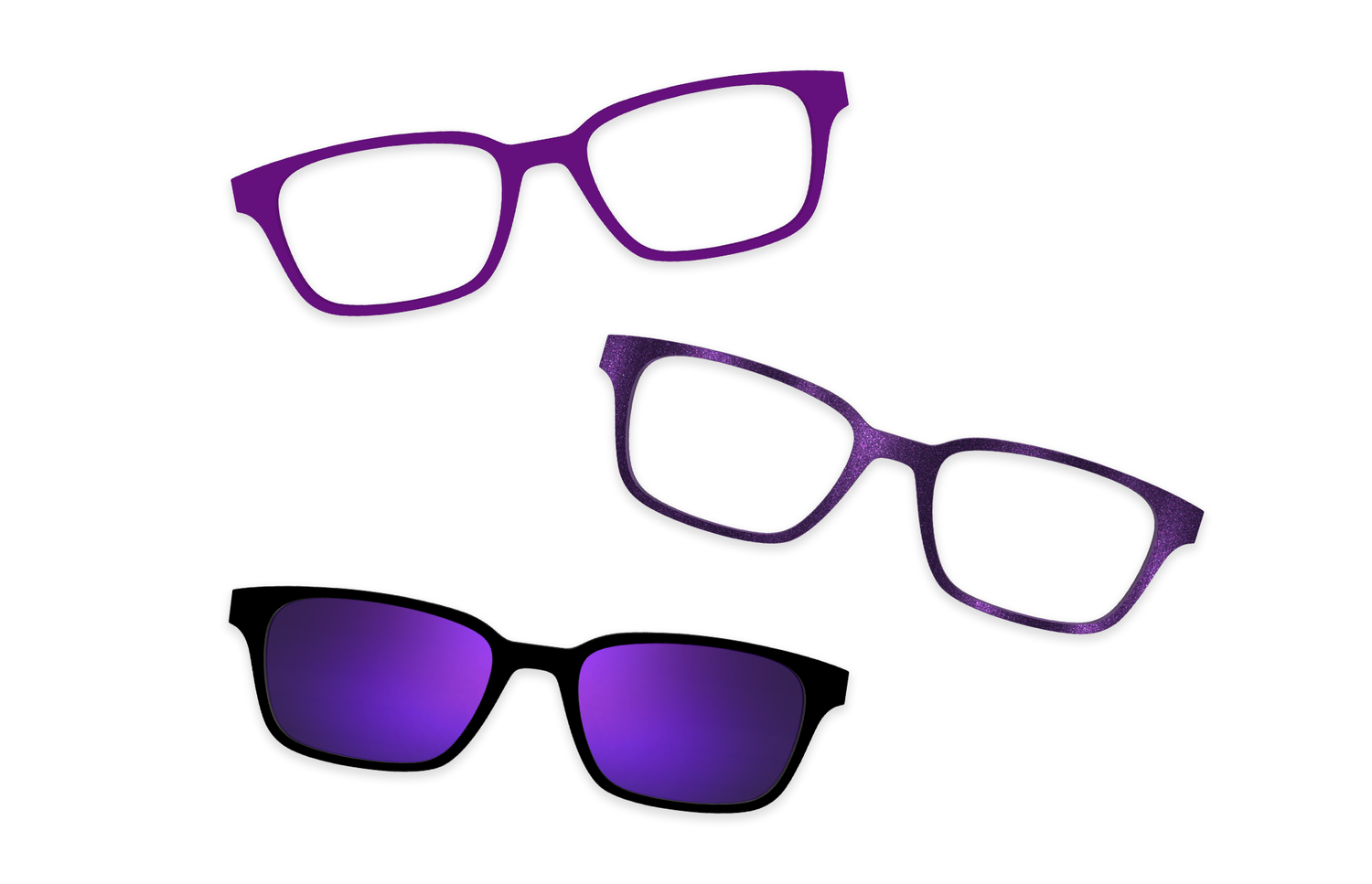 Purple Confetti Tortoise Gold Metal - Set - Product Image 4 - Pair Eyewear