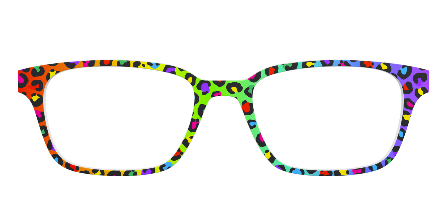 The Rainbow Cheetah - Front Top Image - Pair Eyewear