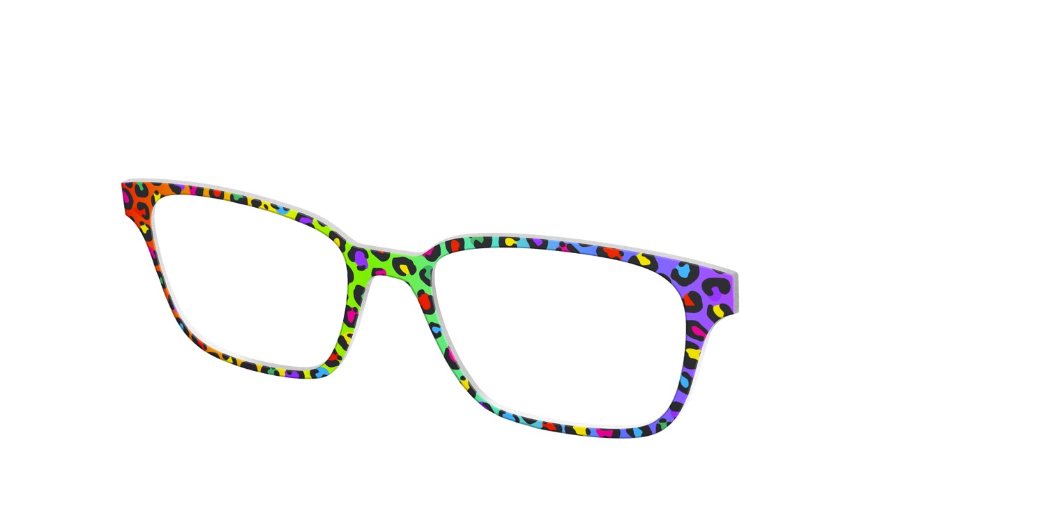 The Rainbow Cheetah - Angle Top Image - Pair Eyewear