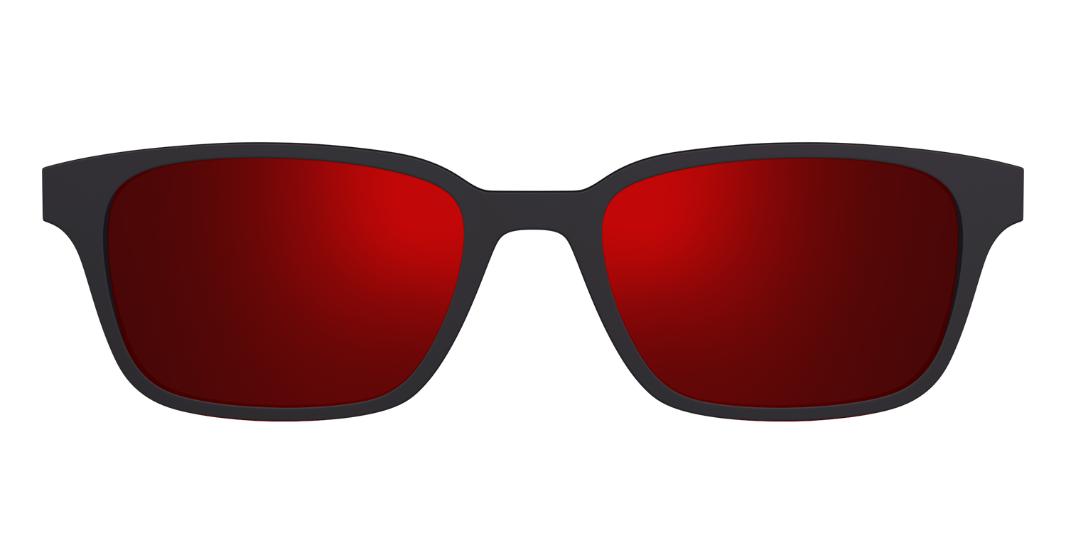 The Polarized Red Reflective Sun Top - Front Top Image - Pair Eyewear
