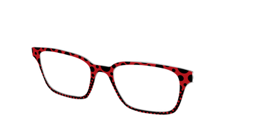 The Red Spotted Split - Angle Top Thumbnail - Pair Eyewear