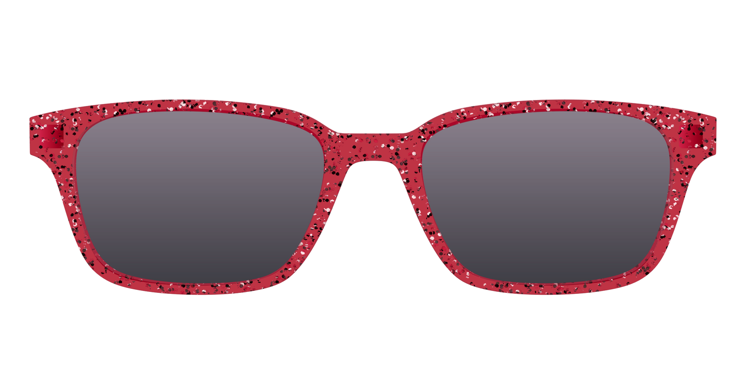 The Polarized Ruby Sparkle Sun Top - Front Top Image - Pair Eyewear