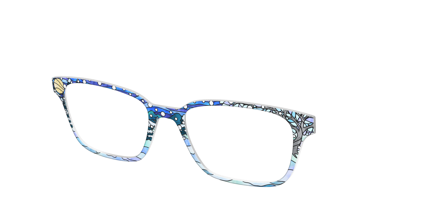 The Snowscape Stained Glass - Angle Top Image - Pair Eyewear