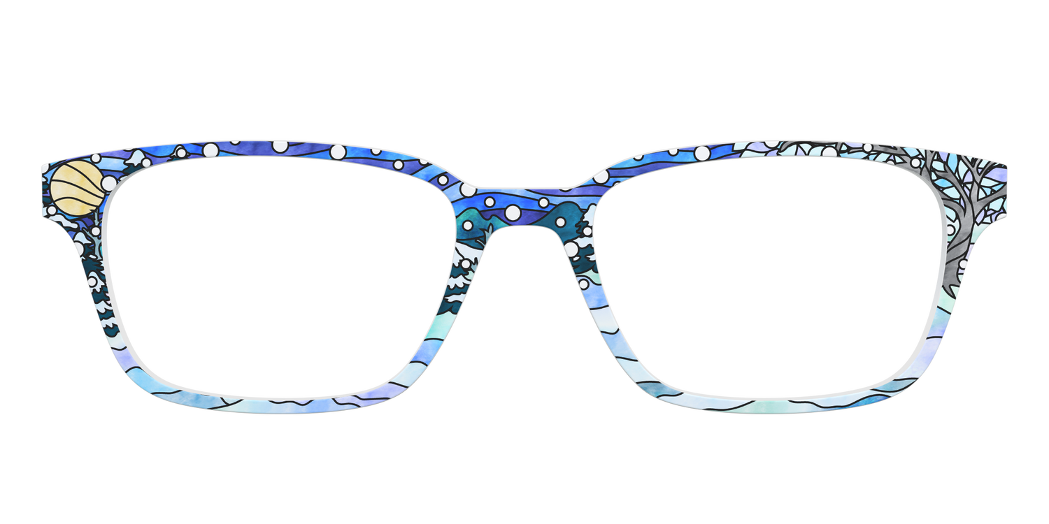 The Snowscape Stained Glass - Front Top Image - Pair Eyewear