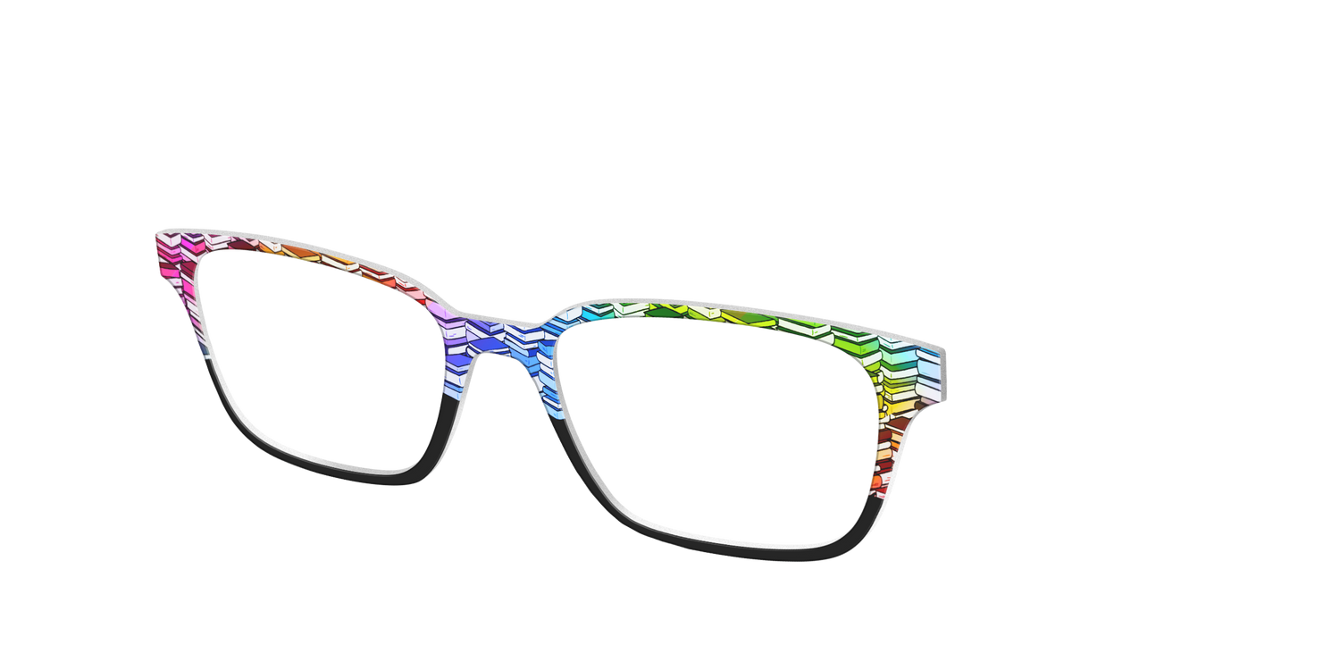 The Rainbow Stacks Split - Angle Top Image - Pair Eyewear
