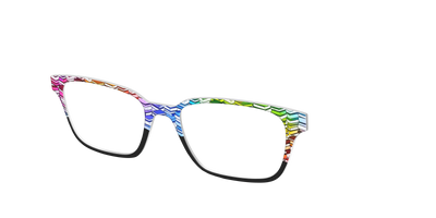The Rainbow Stacks Split - Angle Top Thumbnail - Pair Eyewear