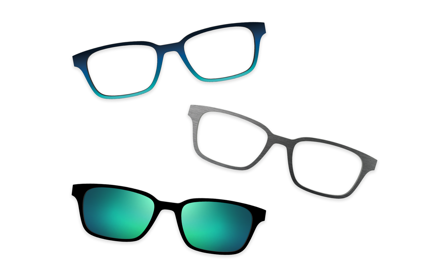 Teal Pearlized Metal - Set - Product Image 4 - Pair Eyewear