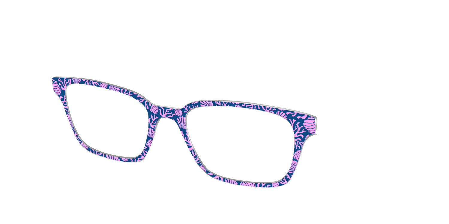 The Two-Toned Coral - Angle Top Image - Pair Eyewear