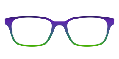The Ultra Violet to Bright Green Gradient - Front Top Thumbnail - Pair Eyewear