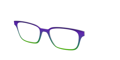 The Ultra Violet to Bright Green Gradient - Angle Top Thumbnail - Pair Eyewear
