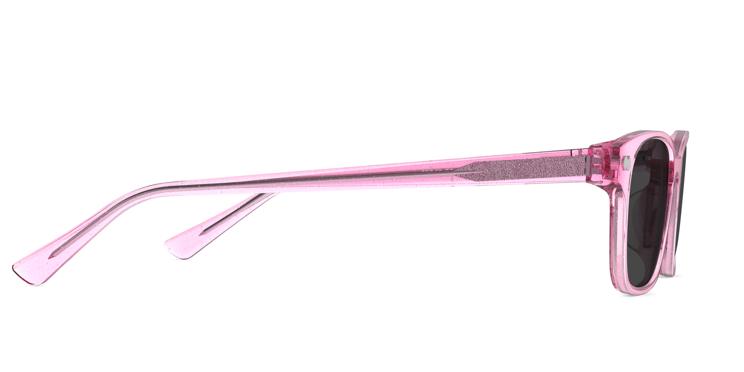 The Finley - Pink Glitter Clear Sun - Carousel5 - Pair Eyewear