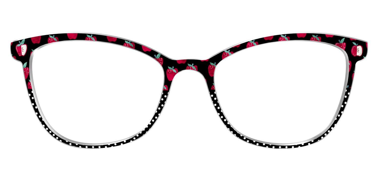 The Apple Polka Dot Split - Front Top Image - Pair Eyewear