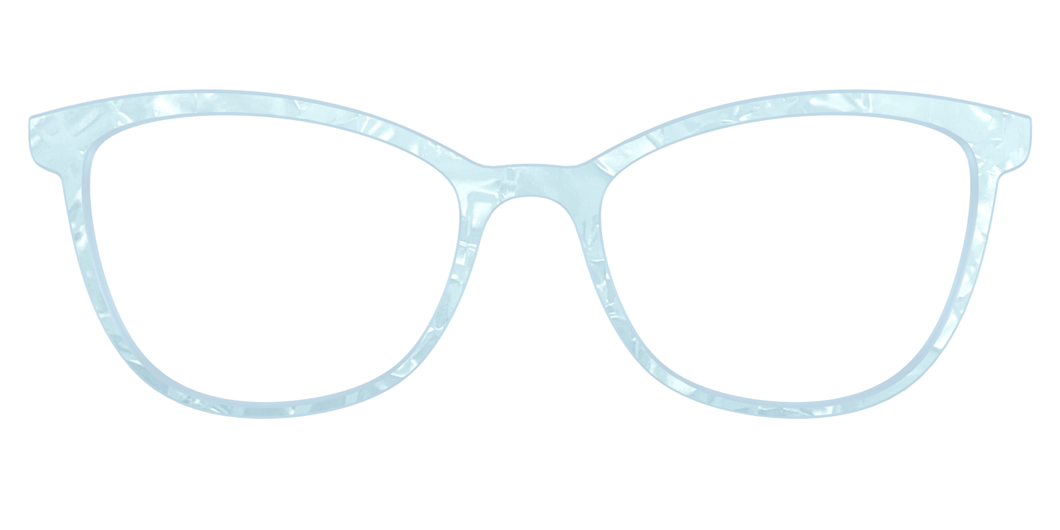 The Aquamarine Pearl Marble - Front Top Image - Pair Eyewear