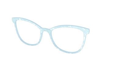 The Aquamarine Pearl Marble - Angle Top Thumbnail - Pair Eyewear