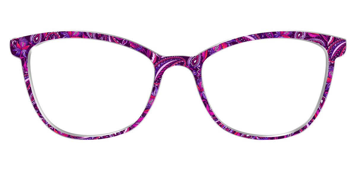 The Aubergine Paisley - Front Top Image - Pair Eyewear
