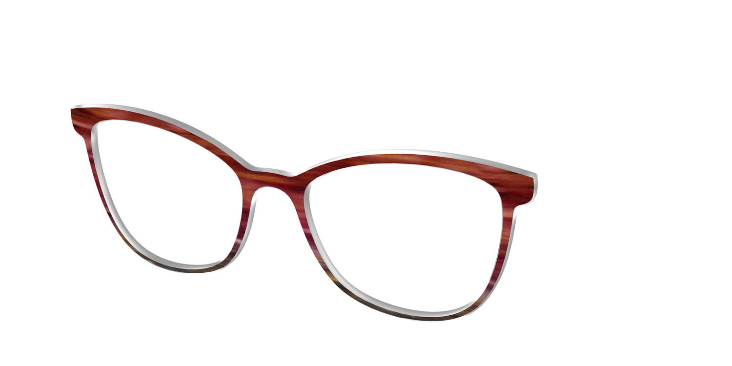 The Auburn Gradient Horn - Angle Top Image - Pair Eyewear