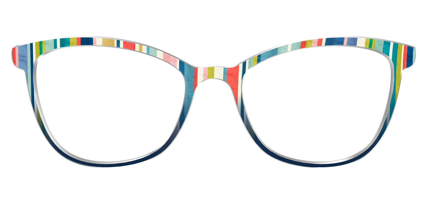 The Beach Bum Stripes - Front Top Image - Pair Eyewear
