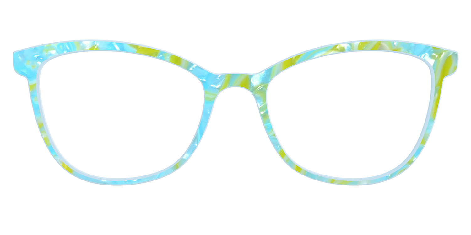 The Blue Lemonade Pearl Marble - Front Top Image - Pair Eyewear