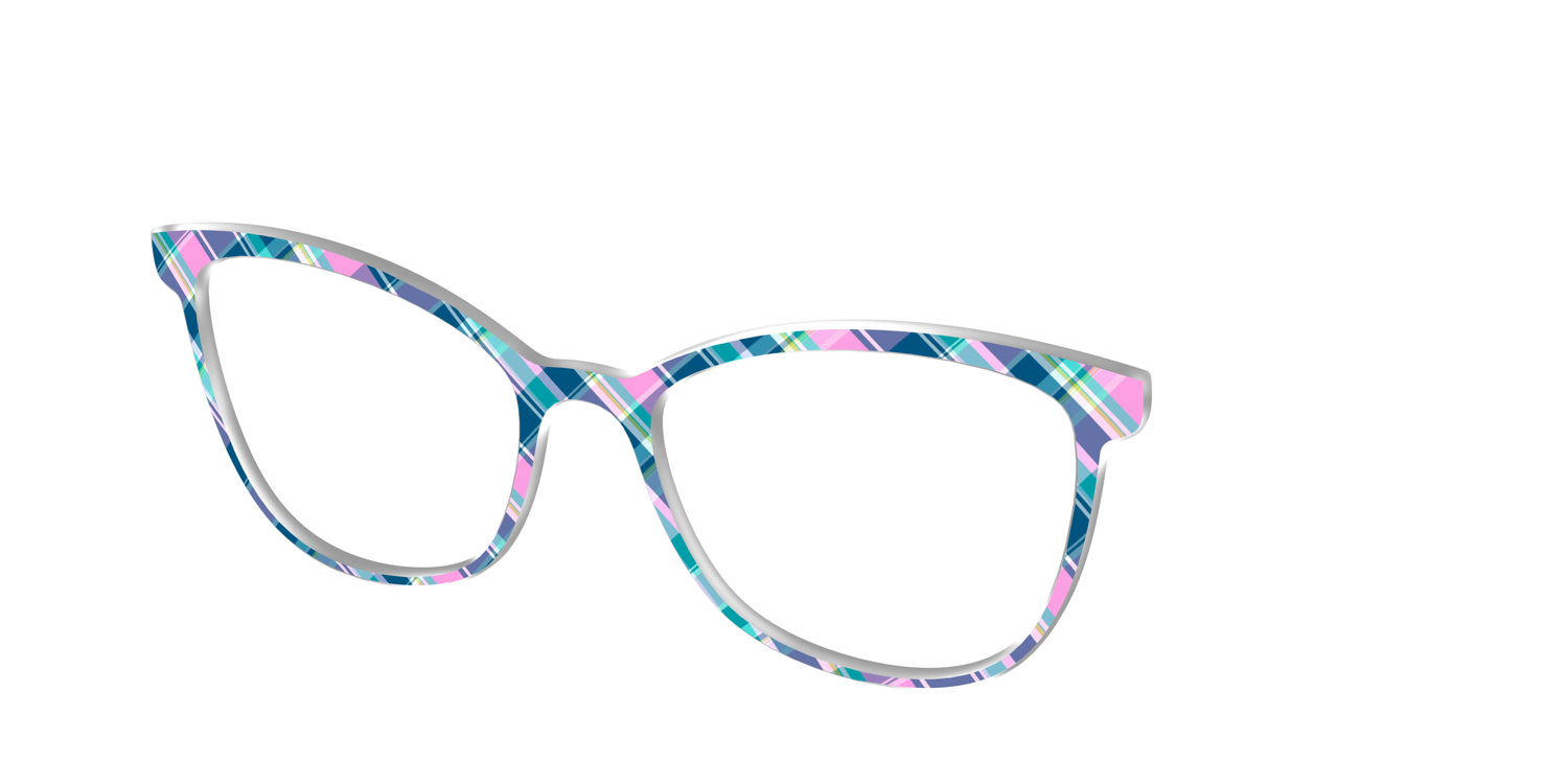 The Breezy Plaid - Angle Top Image - Pair Eyewear