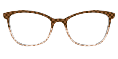 The Cappuccino Check Split - Front Top Thumbnail - Pair Eyewear