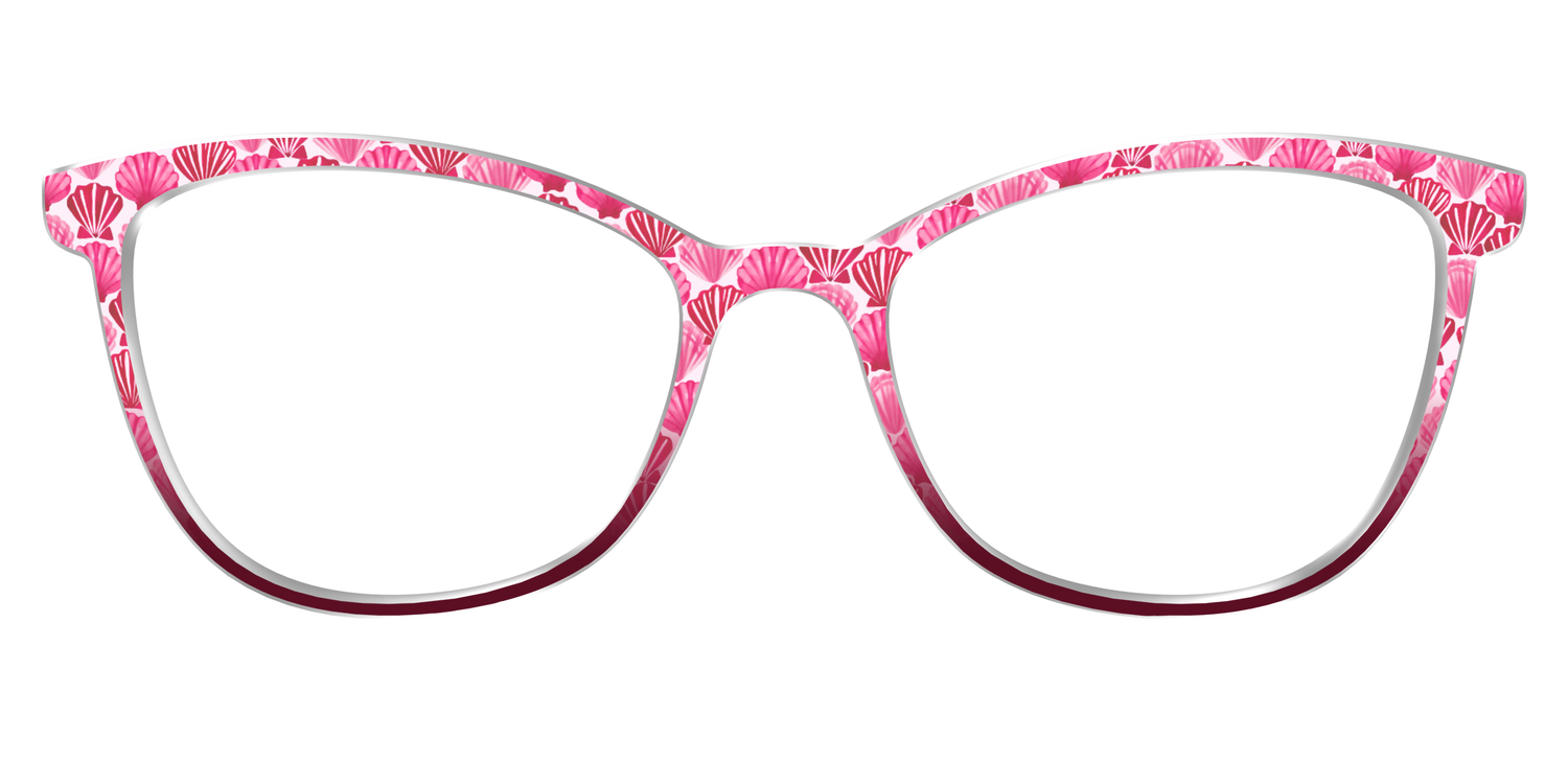 The Cerise Shell Scallop - Front Top Image - Pair Eyewear