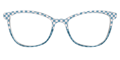 The Cerulean Check Split - Front Top Thumbnail - Pair Eyewear