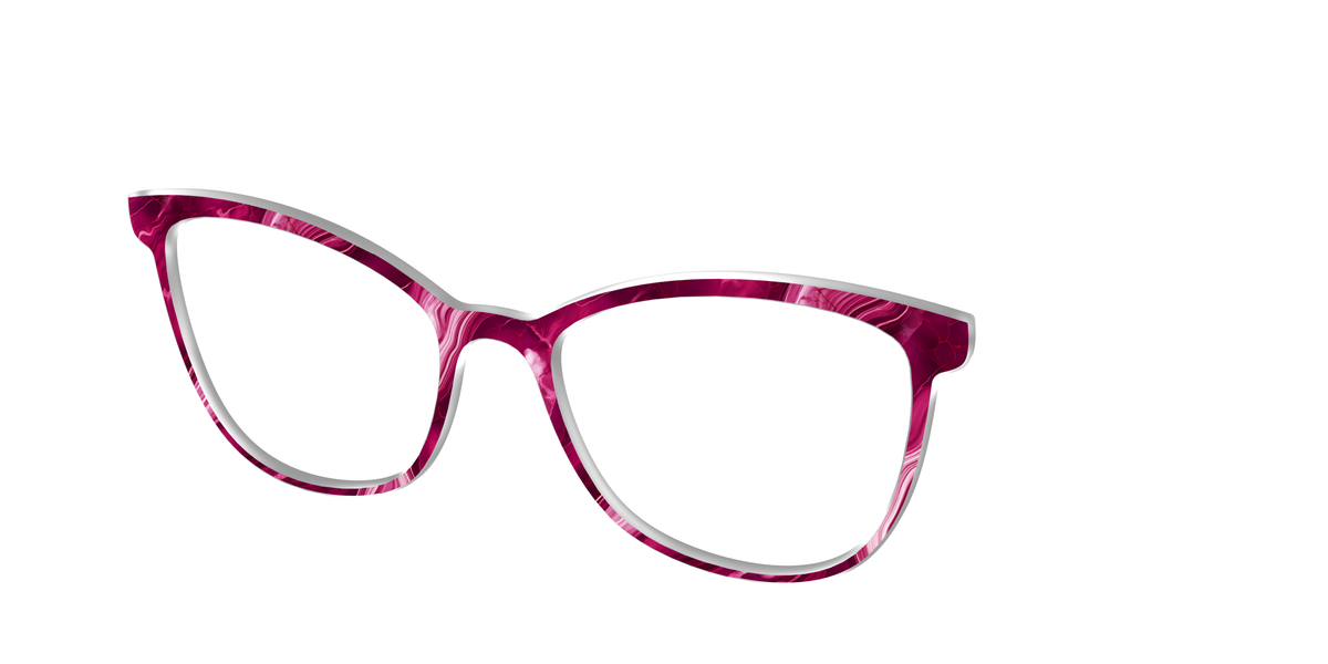 The Cranberry Marble - Angle Top Image - Pair Eyewear